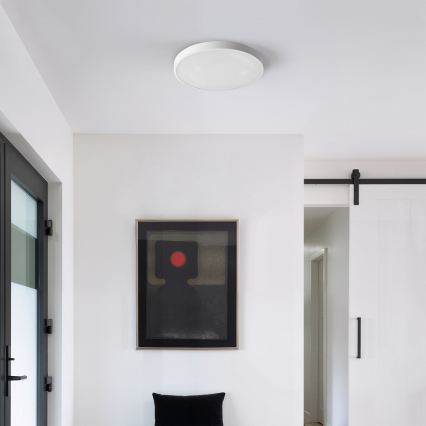 Brilagi - Plafonieră LED dimabilă GLASS POOL DOUBLE LED/48W/230V 3000-6000K 40 cm albă + telecomandă