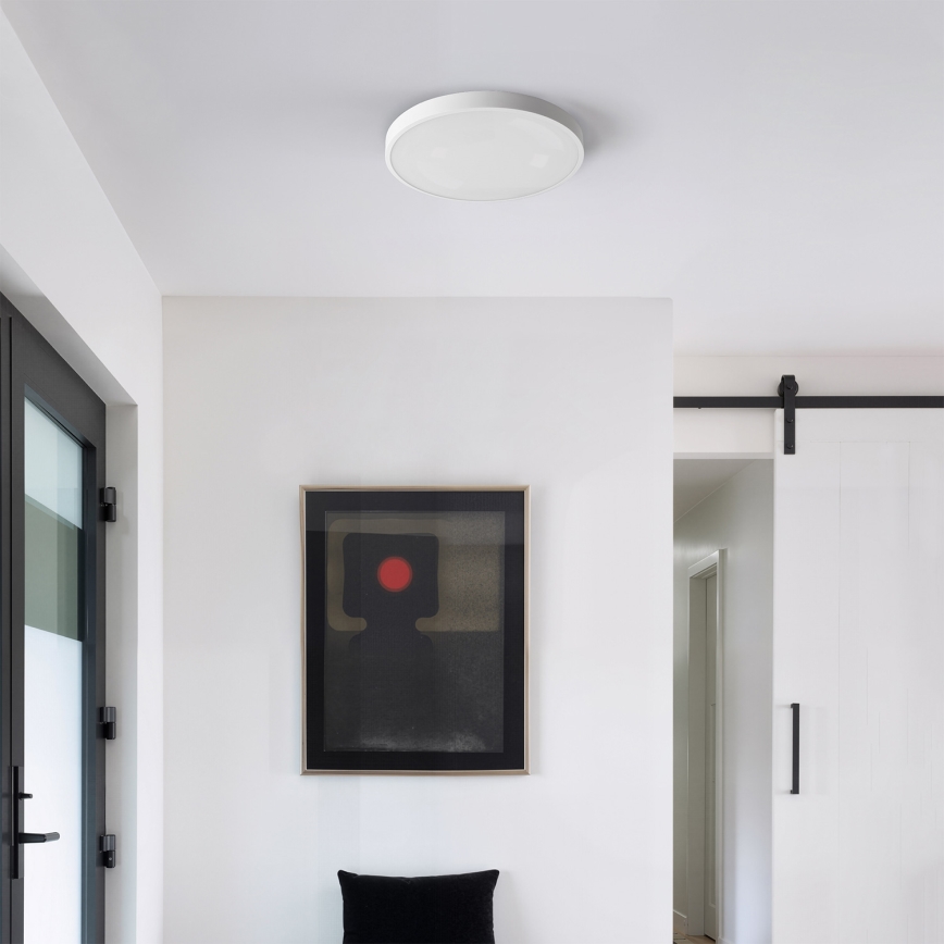 Brilagi - Plafonieră LED dimabilă GLASS POOL DOUBLE LED/48W/230V 3000-6000K 40 cm albă + telecomandă