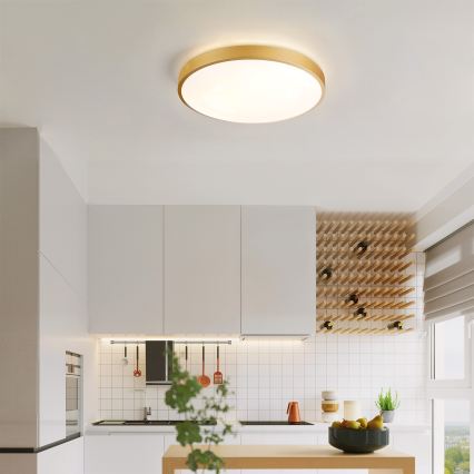 Brilagi - Plafonieră LED reglabilă GLASS POOL DOUBLE LED/48W/230V 3000-6000K 40 cm aurie + telecomandă