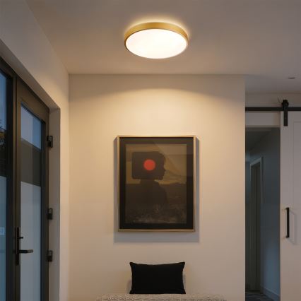 Brilagi - Plafonieră LED reglabilă GLASS POOL DOUBLE LED/48W/230V 3000-6000K 40 cm aurie + telecomandă