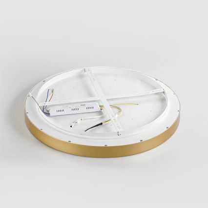 Brilagi - Plafonieră LED reglabilă GLASS POOL DOUBLE LED/48W/230V 3000-6000K 40 cm aurie + telecomandă