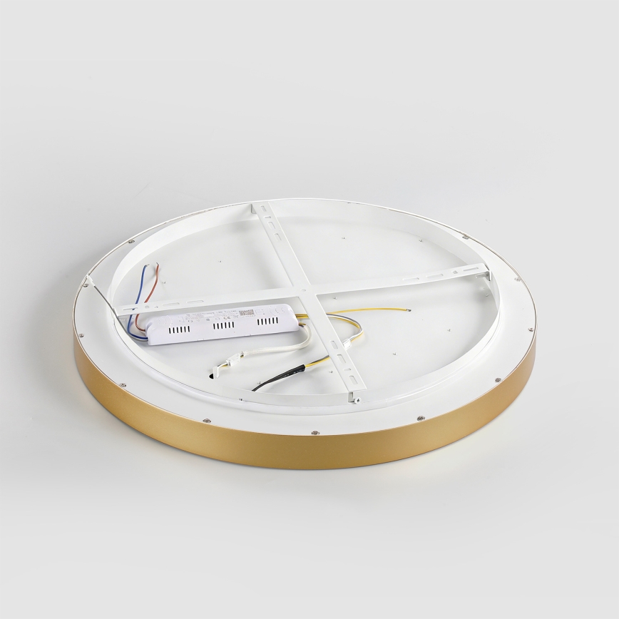 Brilagi - Plafonieră LED reglabilă GLASS POOL DOUBLE LED/48W/230V 3000-6000K 40 cm aurie + telecomandă