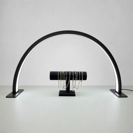 Brilagi - Lampă de birou LED arcuită dimmabilă RADIO LED/30W/24/230V 3000/4000/6500K neagră