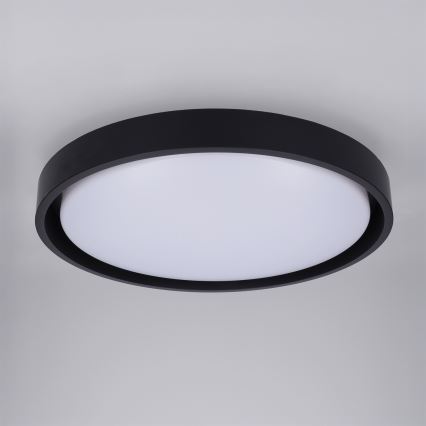 Brilagi - Plafonieră LED dimabilă MATTEO, 48 W, 230 V, 3000–6500 K, Ø 41 cm, negru + telecomandă