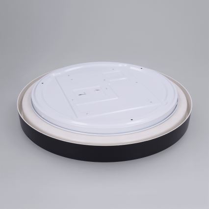 Brilagi - Plafonieră LED dimabilă MATTEO, 48 W, 230 V, 3000–6500 K, Ø 41 cm, negru + telecomandă