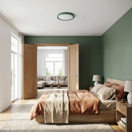 Brilagi - Plafonieră LED dimmabilă MATTEO LED/48W/230V 3000-6500K Ø 41 cm verde + telecomandă