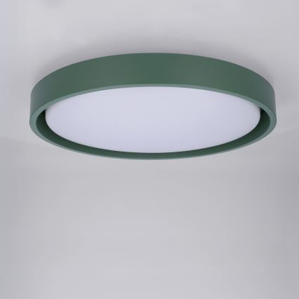 Brilagi - Plafonieră LED dimmabilă MATTEO LED/48W/230V 3000-6500K Ø 41 cm verde + telecomandă