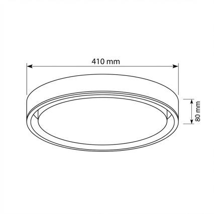 Brilagi - Plafonieră LED dimmabilă MATTEO LED/48W/230V 3000-6500K Ø 41 cm verde + telecomandă