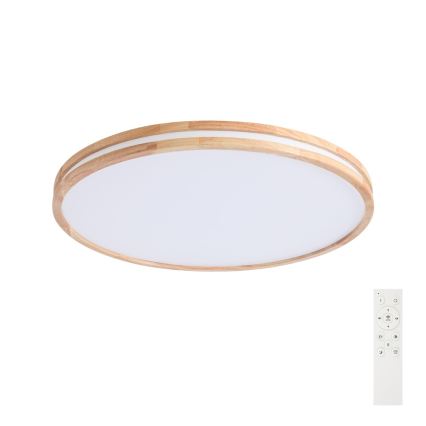 Brilagi - Plafonieră LED dimmabilă MOLINA LED/100W/230V 3000-6000K stejar Ø 80 cm + telecomandă