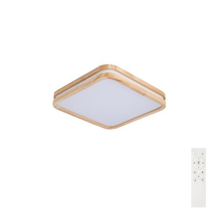 Brilagi - Plafonieră LED dimabilă MOLINA SQUARE LED/48W/230V 3000-6000K stejar 40x40 cm + telecomandă