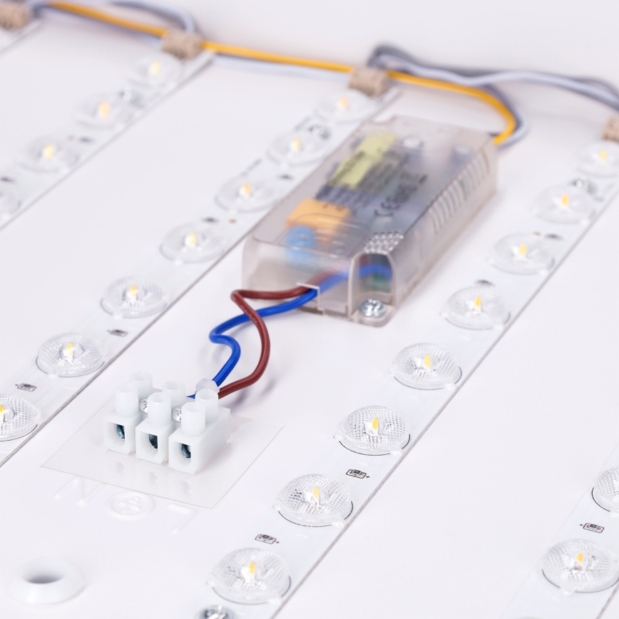Brilagi - Plafonieră LED reglabilă PILANA LED/60W/230V 3000-6500K stejar/negru 56x56 cm + telecomandă