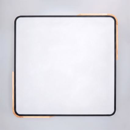 Brilagi - Plafonieră LED reglabilă PILANA LED/60W/230V 3000-6500K stejar/negru 56x56 cm + telecomandă
