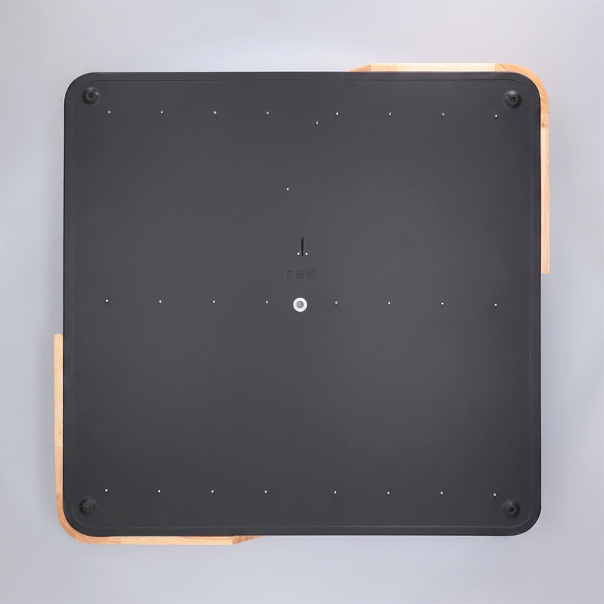 Brilagi - Plafonieră LED reglabilă PILANA LED/60W/230V 3000-6500K stejar/negru 56x56 cm + telecomandă