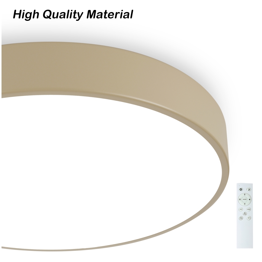 Brilagi - Plafonieră LED dimabilă POOL SMART LED/48W/230V 3000-6000K Ø 40 cm Wi-Fi Tuya bej + telecomandă