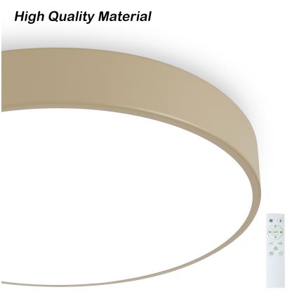 Brilagi - Plafonieră LED dimabilă POOL SMART LED/60W/230V 3000-6000K diametru 50 cm Wi-Fi Tuya bej + telecomandă