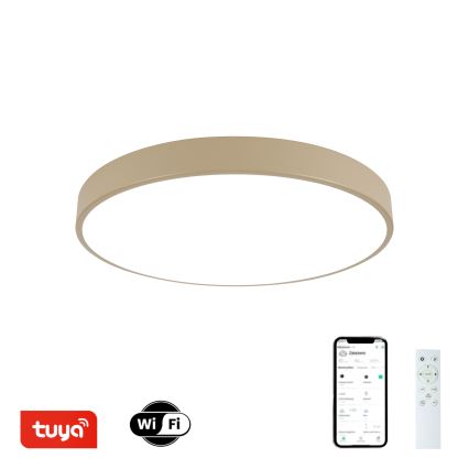 Brilagi - Plafonieră LED dimabilă POOL SMART LED/60W/230V 3000-6000K diametru 50 cm Wi-Fi Tuya bej + telecomandă