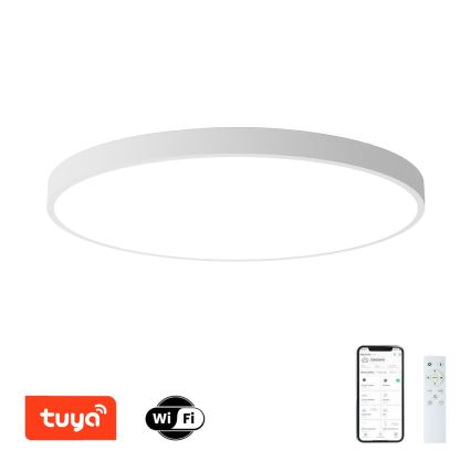 Brilagi - Plafonieră LED dimabilă POOL SMART LED/180W/230V 3000-6000K Ø 120 cm Wi-Fi Tuya albă + telecomandă