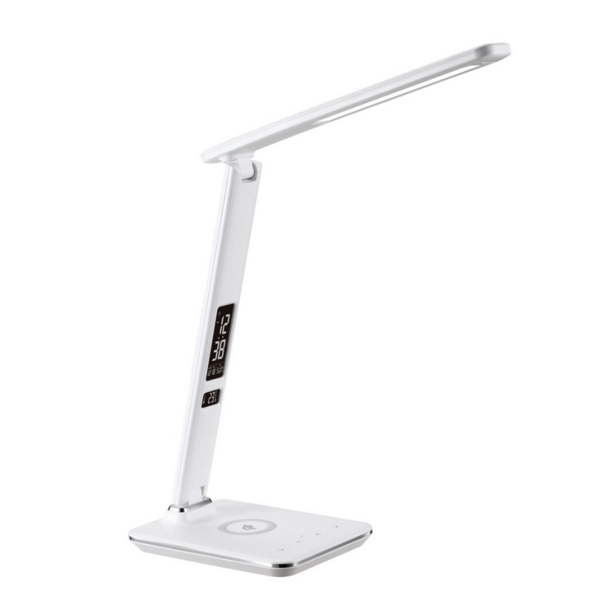 Brilagi - Lampă de birou LED reglabilă cu încărcare wireless QI și USB REGINA LED/8,5W/230V albă
