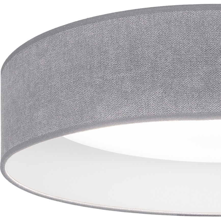 Brilagi - Lampă de tavan LED dimabilă VELVET SMARTIX LED/24W/230V 3000–6000K Ø 45 cm, gri, Wi‑Fi Tuya Beacon + telecomandă