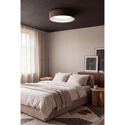 Brilagi - Plafonieră LED reglabilă VELVET SMARTIX LED/24W/230V 3000-6000K Ø 45 cm maro Wi-Fi Tuya Beacon + telecomandă