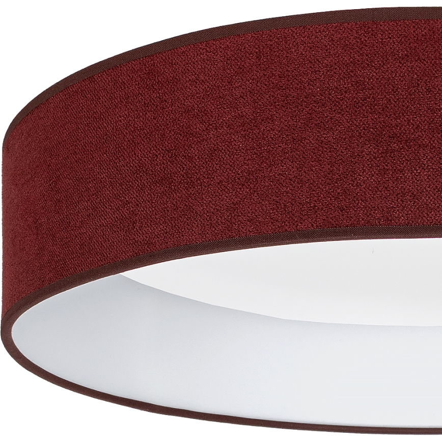 Brilagi - Plafonieră LED dimerizabilă VELVET SMARTIX LED/24W/230V 3000-6000K Ø 45 cm vișinie Wi-Fi Tuya Beacon + telecomandă