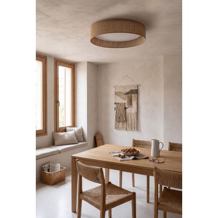 BRILAGI - Plafonieră LED dimabilă VELVET SMARTIX LED/36W/230V 3000-6000K Ø 55 cm bej Wi-Fi Tuya Beacon + telecomandă