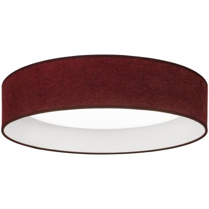 Brilagi - Plafonieră LED dimabilă VELVET SMARTIX LED/36W/230V 3000–6000K diam. 55 cm vișinie Wi-Fi Tuya Beacon + telecomandă