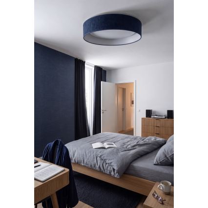 Brilagi - Lampă de tavan LED dimmabilă VELVET SMART VARI LED/24W/230V 3000-6500K Ø 45 cm albastru + telecomandă