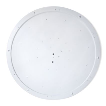 Brilagi - Plafonieră LED dimerizabilă PILANA, 72 W, 230 V, 3000–6500 K, stejar/negru, Ø 80 cm + telecomandă