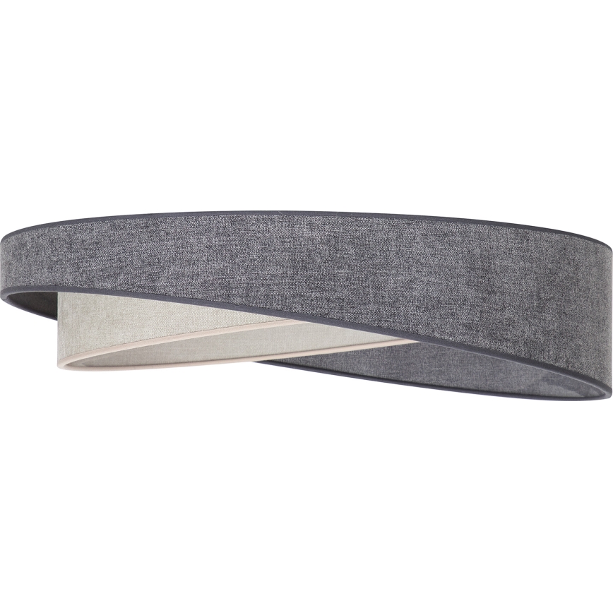 BRILAGI - Plafonieră LED dimabilă VELVET TWIST LED/36W/230V 3000-6000K Ø 65 cm Wi-Fi Tuya Beacon gri/crem + telecomandă