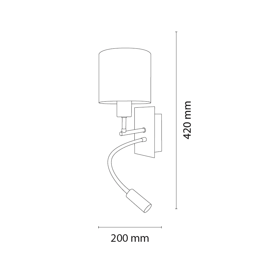 Brilagi - Lampă de perete flexibilă pentru copii BOBO 1xE27/25W/230V + LED/3W crom mat/alb/cu animale