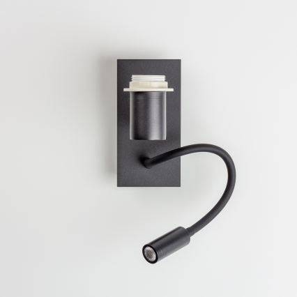 Brilagi - Lampă LED flexibilă de perete pentru copii BOBO 1xE27/25W/230V + LED/3W negru/alb/cu animale