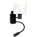 Brilagi - Lampă LED flexibilă de perete pentru copii BOBO 1xE27/25W/230V + LED/3W negru/alb/unicorni