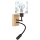 Brilagi - Lampă LED flexibilă de perete pentru copii BOBO WOOD 1xE27/25W/230V + LED/3W stejar/negru/alb/albastru/ursuleți