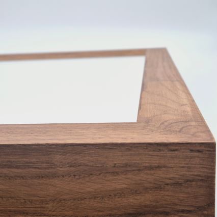 Brilagi - Plafonieră LED pentru baie WOODY FRAME, 40 W, 230 V, 60 x 60 cm, IP44, finisaj stejar/cireș