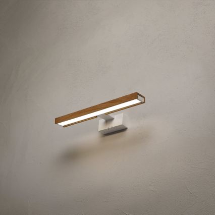 Brilagi - Iluminare LED pentru oglindă de baie 3-în-1 WOODY MIRROR LED/8W/230V 40 cm IP44 alb/stejar