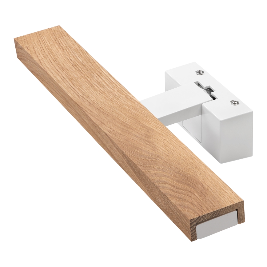 Brilagi - Iluminare LED pentru oglindă de baie 3-în-1 WOODY MIRROR LED/8W/230V 40 cm IP44 alb/stejar