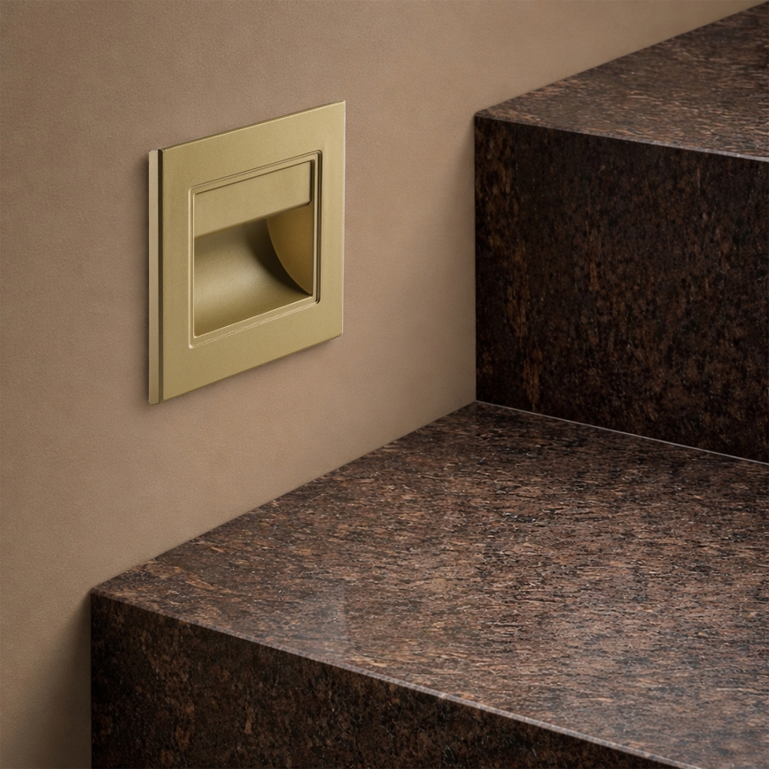 Brilagi - Lampă LED pentru scări STEP LIGHT LED/1,5W/230V IP44 aurie