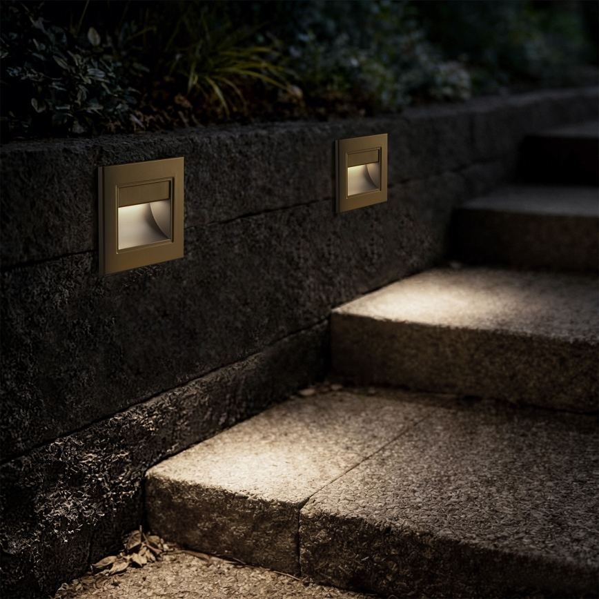 Brilagi - Lampă LED pentru scări STEP LIGHT LED/1,5W/230V IP44 aurie