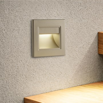Brilagi - Lampă LED pentru trepte STEP LIGHT LED/1,5W/230V IP44, auriu