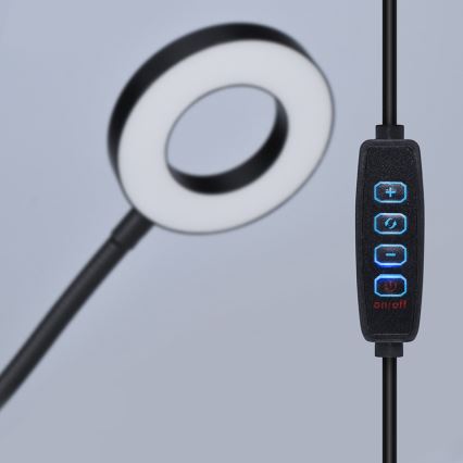 Brilagi - Lampă LED reglabilă cu clemă ORBELA LED/8W/5V 3000/4000/5000K neagră