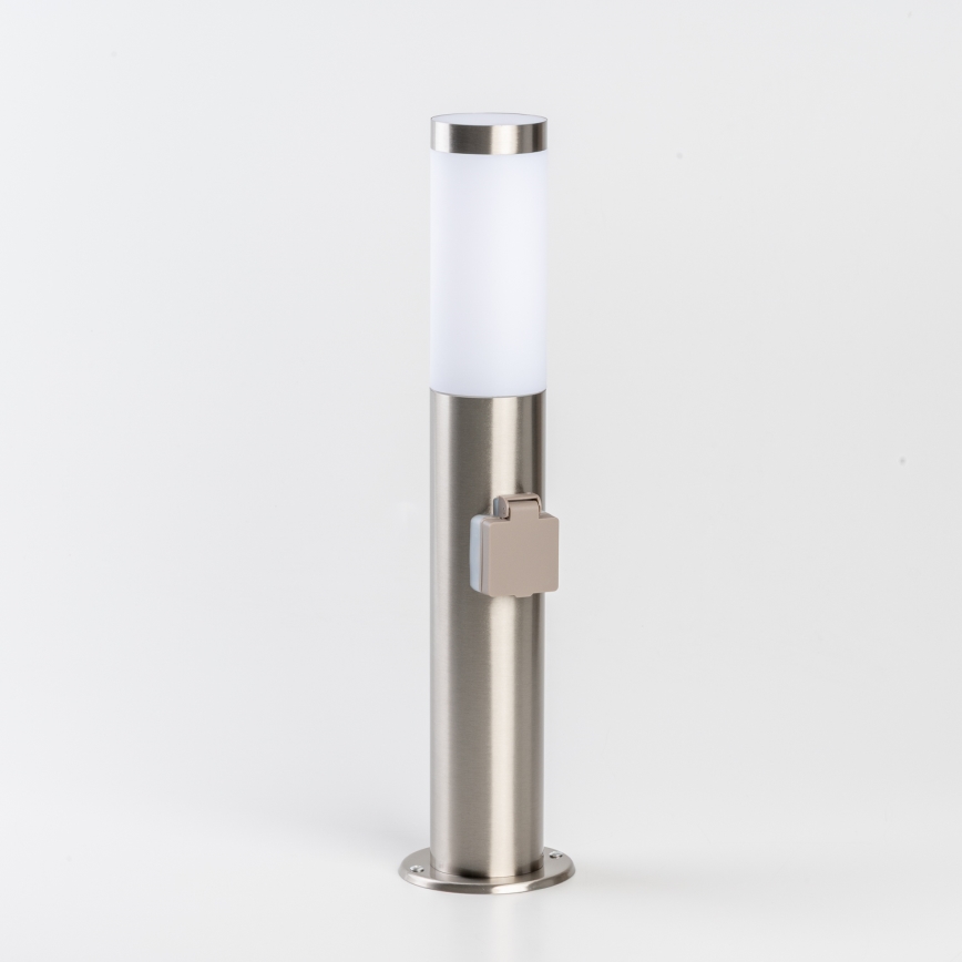 BRILAGI - Lampă LED reglabilă pentru exterior cu priză integrată ELIA 1xE27/6W/230V 2700-6500K IP44 Wi-Fi 50 cm crom mat