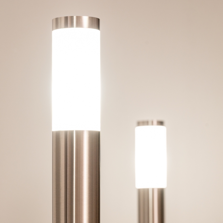 BRILAGI - Lampă LED reglabilă pentru exterior cu priză integrată ELIA 1xE27/6W/230V 2700-6500K IP44 Wi-Fi 50 cm crom mat
