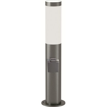 Brilagi - Lampă LED reglabilă pentru exterior cu priză integrată ELIA 1xE27/6W/230V 2700-6500K IP44 Wi-Fi 50 cm crom mat