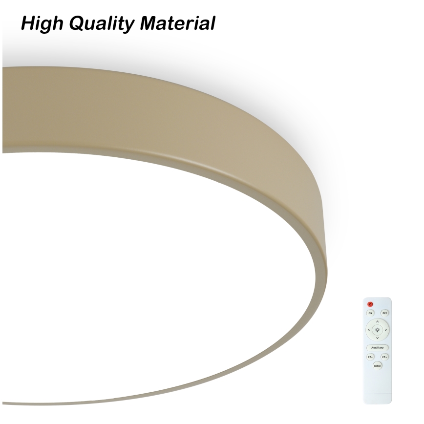 Brilagi - Plafonieră dimabilă POOL LED/36W/230V 3000-6000K Ø 30 cm bej + telecomandă
