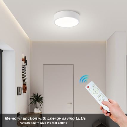 Brilagi - Plafonieră LED dimabilă POOL LED/18W/230V 3000-6000K 20 cm albă + telecomandă