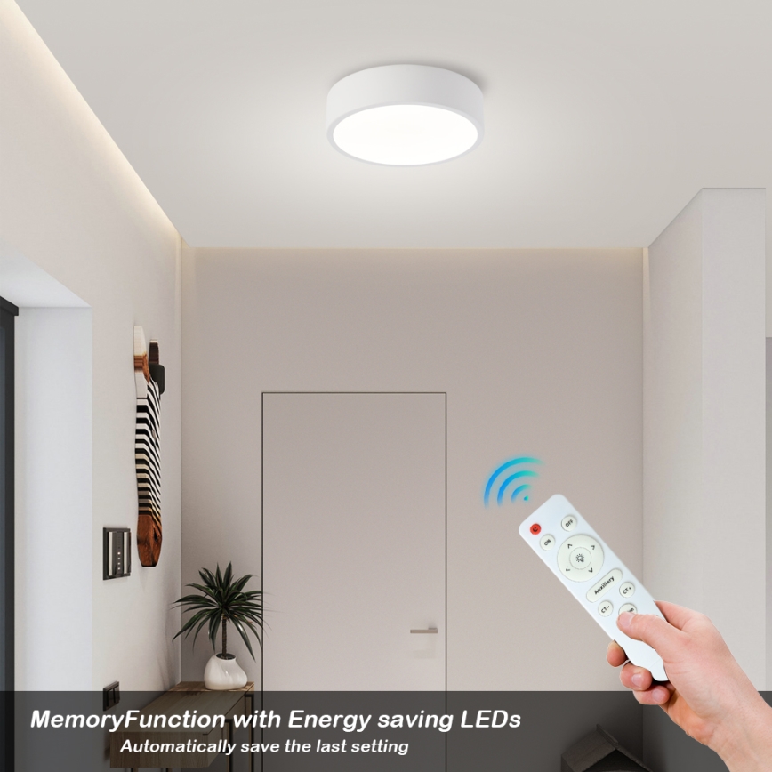 Brilagi - Plafonieră LED dimabilă POOL LED/18W/230V 3000-6000K 20 cm albă + telecomandă