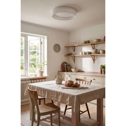 Brilagi - Plafonieră LED cu intensitate reglabilă VELVET SMARTIX LED/36W/230V 3000-6000K diametru 55 cm albă Wi-Fi Tuya Beacon + telecomandă