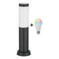 Brilagi - Lampă LED RGBW dimabilă pentru exterior, 1xE27/9W/230V, 2700-6500K, IP44, 40 cm, negru