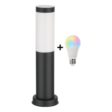Brilagi - Lampă LED RGBW dimabilă pentru exterior, 1xE27/9W/230V, 2700-6500K, IP44, 40 cm, negru